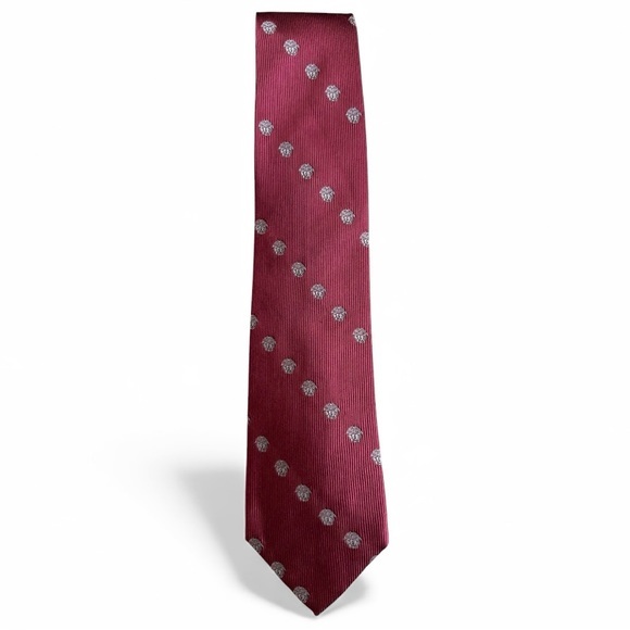 Versace Other - Gianni Versace Men’s Silk‎ Tie Red Medusa Head Pattern Made in Italy